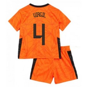 Fußballtrikots Niederlande Virgil van Dijk 4 Kinder Heimtrikotsatz Euro 2020